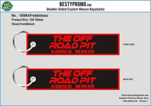 Double Sided Woven Keychain-18WK4Freddiebaez250825