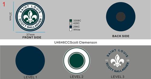 Personalized Logo Shoe Charms - 230721CC4Scott Clemenson