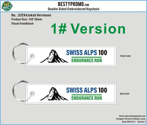 Double Sided Embroidered Keychain 32EK4Jakob Herrmann 20250611