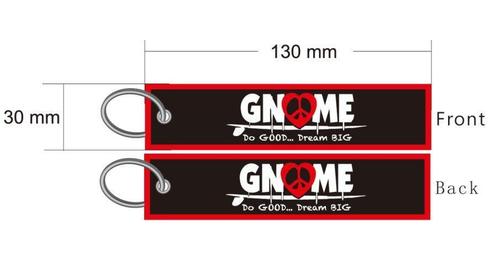 Custom Double-Sided Woven Flight Key Tag-260410-18-RE