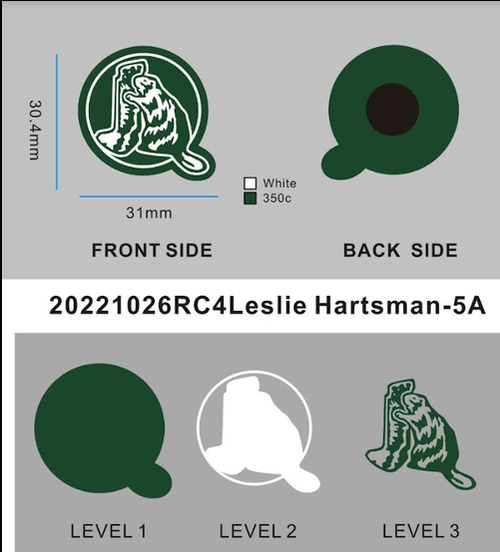 CUSTOM RUBBER CHARMS - 04CC4Leslie Hartsman - Reorder