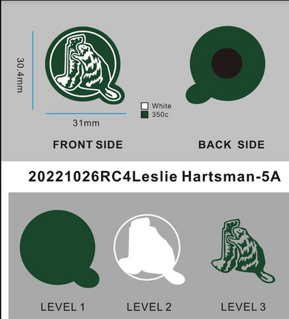 CUSTOM RUBBER CHARMS - 04CC4Leslie Hartsman - Reorder