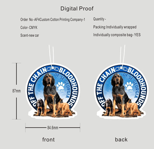 CUSTOM AIR FRESHENER -  230719AF4Custom Cotton Printing Company10