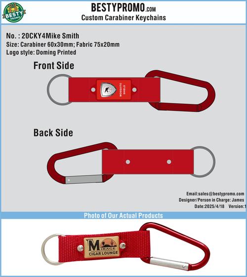 Custom Carabiner Keychain-20CKY4Mike Smith250423