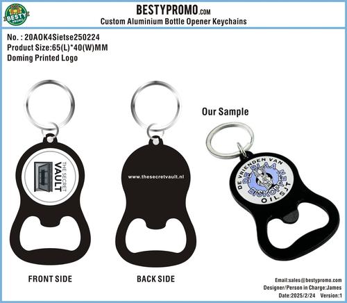 CUSTOM ALUMINIUM BOTTLE OPENER KEYCHAINS-20KY4Sietse