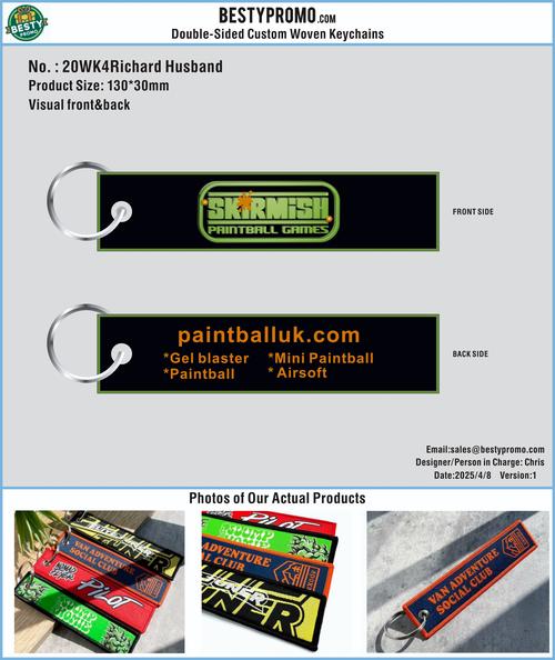 Custom Woven keychains-20KY4Richard Husband250409