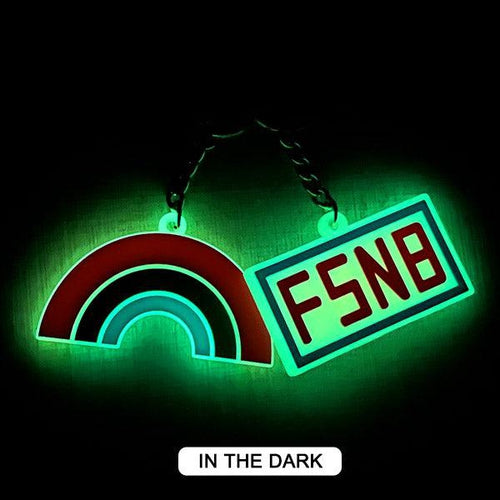 Custom Double-Sided 3D Glow-in-the-Dark Rubber Keychain