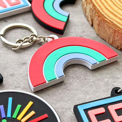Double-Sided 3D Rubber Keychain