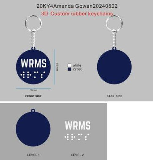 CUSTOM RUBBER KEYCHAINS - 20KY4Amanda Gowan