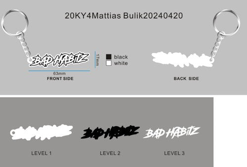 CUSTOM RUBBER KEYCHAINS-REORDER 20KY4Mattias Bulik-Reorder