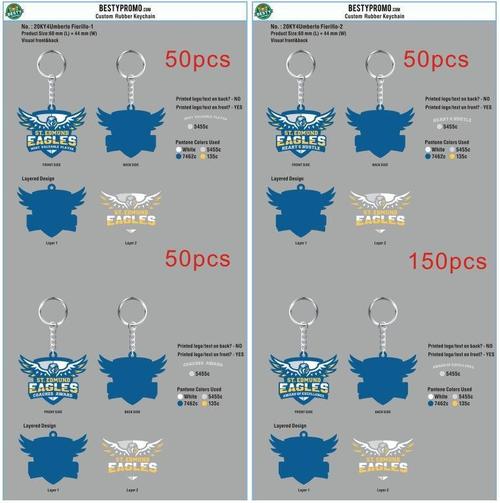 Custom Rubber keychains +Double Sided Woven tags- 20KY4Umberto Fiorillo-RE