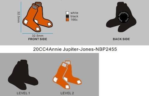 Custom Shoe Charms-20CC4SF Bay Sox-RE
