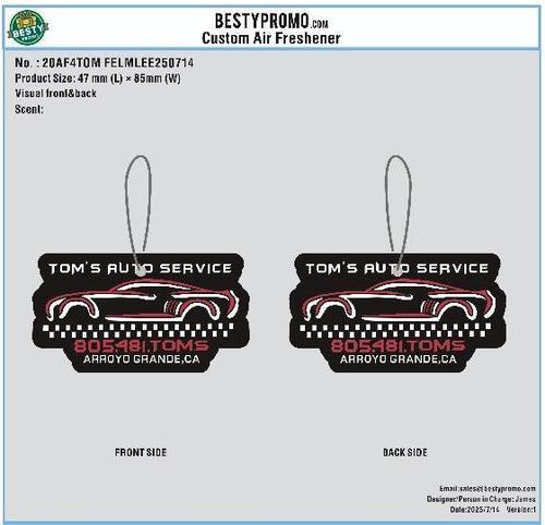 Custom Air Freshener-20AF4TOM FELMLEE 250714
