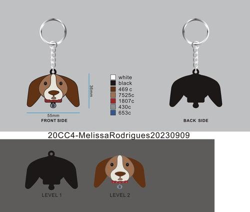 CUSTOM RUBBER KEYCHAINS - 20CC4-MelissaRodrigues