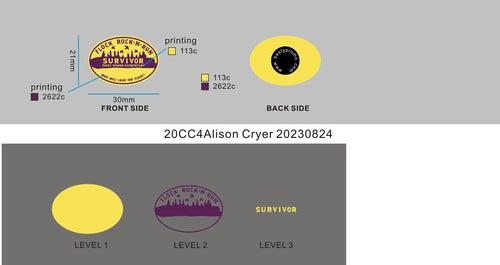 CUSTOM SHOE CHARMS -  20CC4Alison Cryer