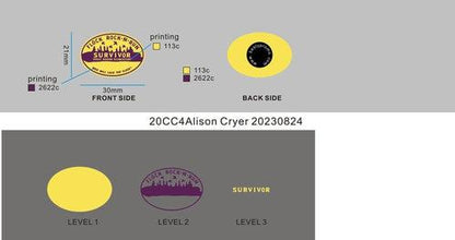 CUSTOM SHOE CHARMS -  20CC4Alison Cryer