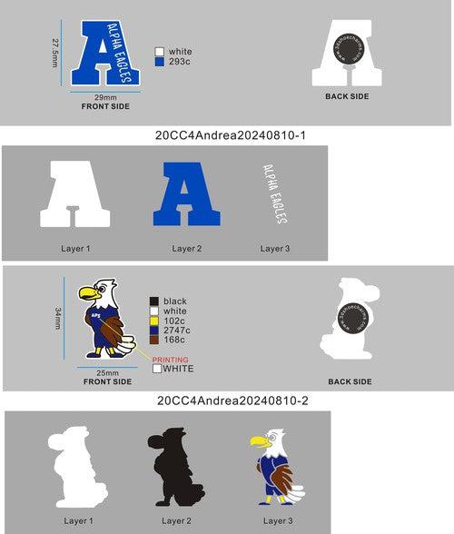 CUSTOM SHOE CHARMS-20CC4Andrea