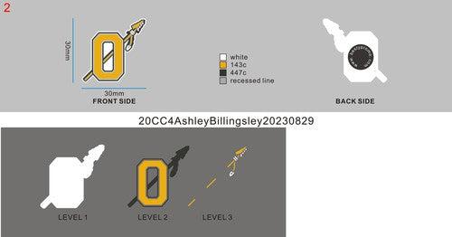 CUSTOM SHOE CHARMS -  20CC4AshleyBillingsley