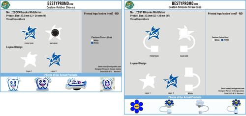 Custom Shoe charms/Straw Topper-20CC4Brooke Middleton 250813