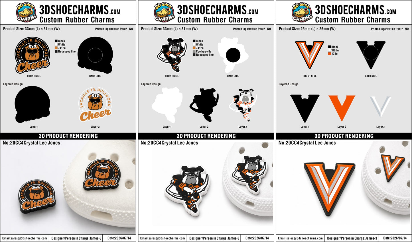 Custom Rubber Clog Charms - 20260714-20