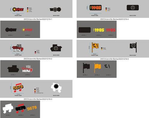 CUSTOM CLOG CHARMS (SET OF FIVE)-20CC4Jennifer Barker