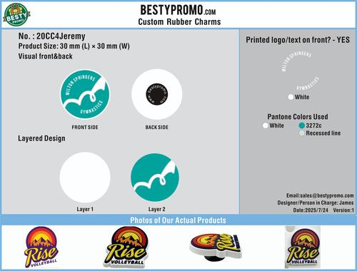 Custom shoe charms-20CC4Springers Jibbitz-RE