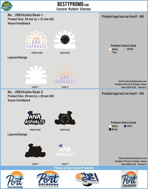 Custom Shoe charms-20CC4Julia Dean-RE