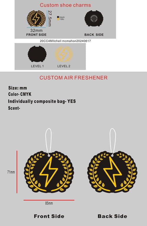 CUSTOM SHOE CHARMS AND AIR FRESHENER-20CC4Mitchell mcmahon