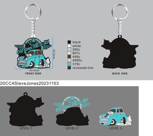CUSTOM RUBBER KEYCHAINS - 20CC4Steve Jones