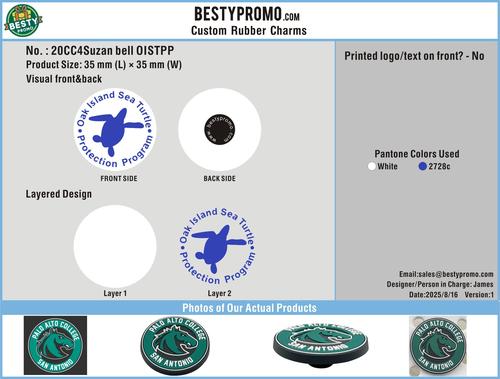 Custom Shoe charms-20CC4Suzan bell OISTPP 250818