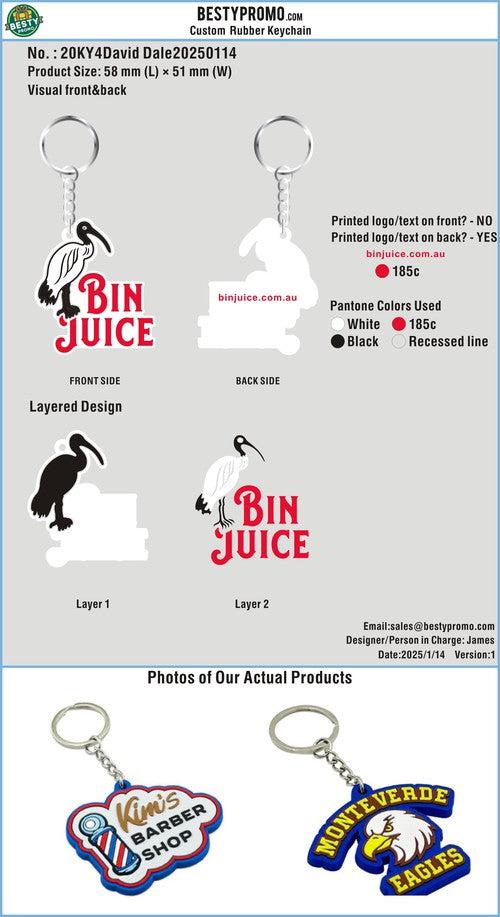 CUSTOM RUBBER KEYCHAINS-20KY4David Dale