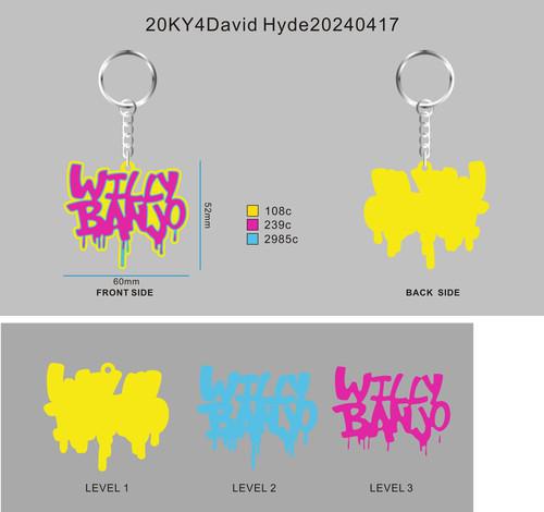 CUSTOM RUBBER KEYCHAINS -20KY4David Hyde