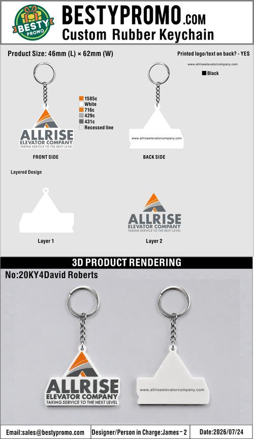 Custom 3D Die Cut Rubber Keychains – 20260728-20