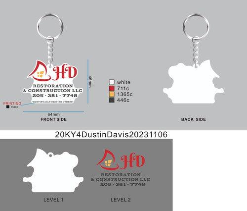 CUSTOM RUBBER KEYCHAINS - 20KY4Dustin Davis