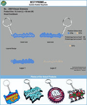 Custom Rubber Keychains-20KY4Imani Simmons250506