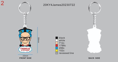 CUSTOM RUBBER KEYCHAINS -20KY4James