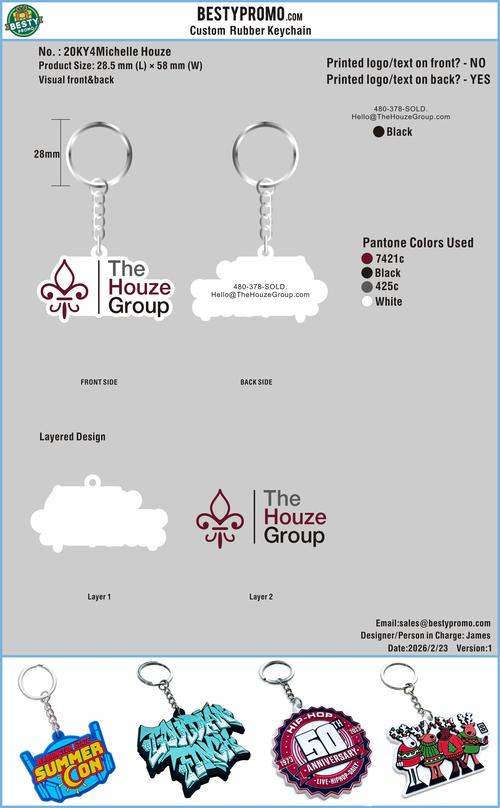 Custom 3D Die Cut Rubber Keychains – 20260514-20