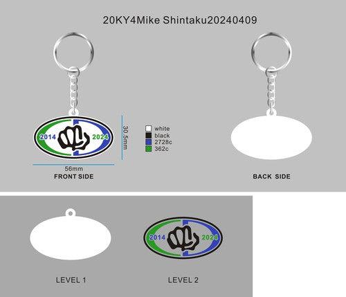 CUSTOM RUBBER KEYCHAINS -20KY4Mike Shintaku