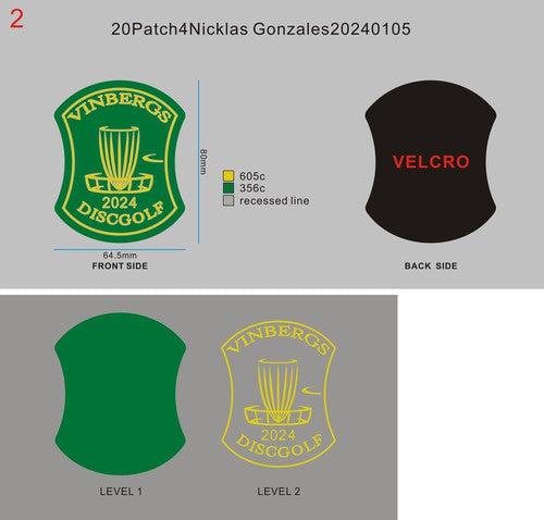 CUSTOM PVC RUBBER PATCH-20Patch4Nicklas Gonzales