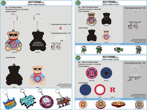 CUSTOM CHARMS/Rubber Keychain/Lanyards keychain 21CC4Jo Phillis250908