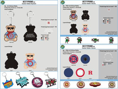 CUSTOM CHARMS/Rubber Keychain/Lanyards keychain 21CC4Jo Phillis250908