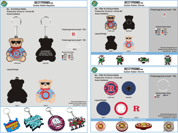 CUSTOM RUBBER KEYCHAIN/CUSTOM CHARMS/LANYARDS KEYCHAIN 21CC4Jo Phillis250908