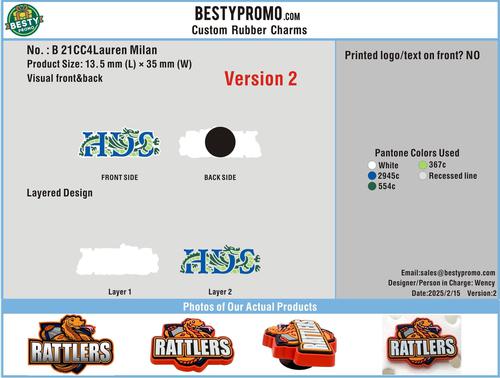 CUSTOM CHARMS 21CC4Lauren Milan