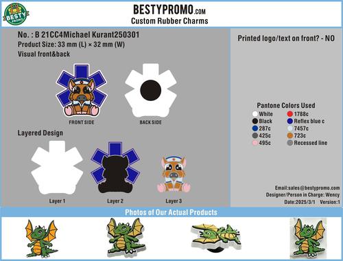 CUSTOM CHARMS 21CC4Michael Kurant -Reorder