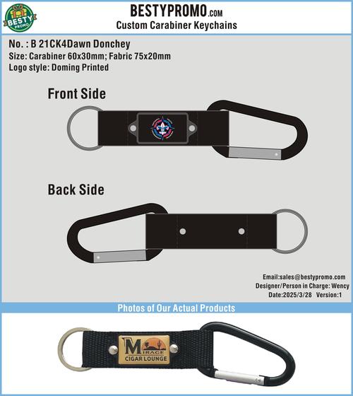 Carabiner Keychain 21CK4Dawn Donchey250328