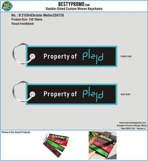 Double-Sided Custom Woven Keychains 21EK4Christer Møller250728