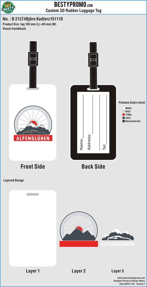 3D Rubber Luggage Tag 21LT4Björn Kudlorz151119-RE
