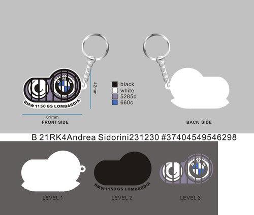 CUSTOM RUBBER KEYCHAIN-21RK4Andrea Sidorini