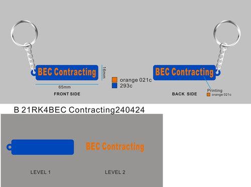 CUSTOM RUBBER KEYCHAIN 21RK4BEC Contracting