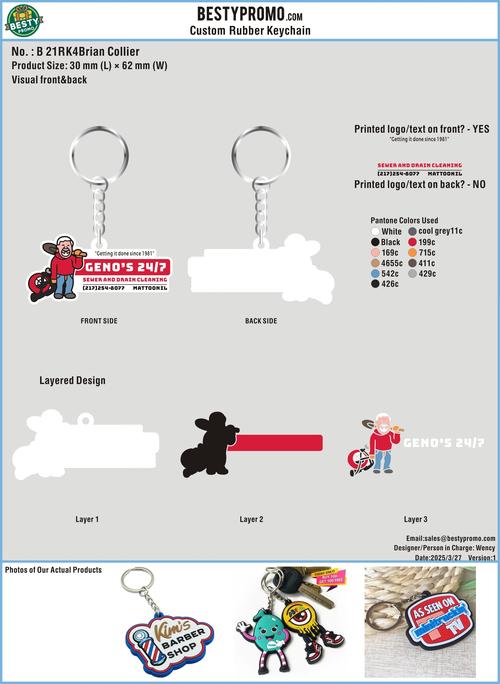 CUSTOM RUBBER KEYCHAIN 21RK4Brian Collier250326